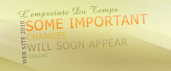 Importants changes will appear in 2010 on the website
