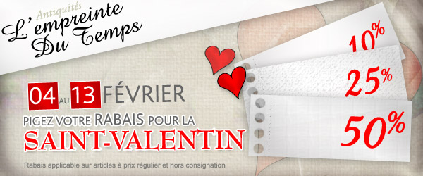 Pigez votre rabais pour la saint-valentin
