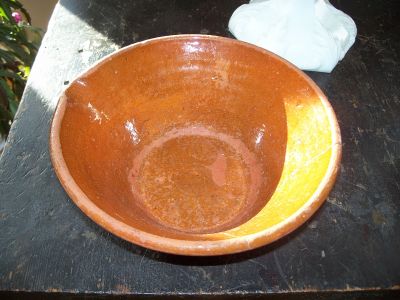 Dion's pottery bowl with spout 12