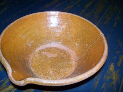 Dion's pottery bowl with spout 6