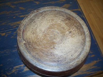 Wooden polychromic Native bowl 11
