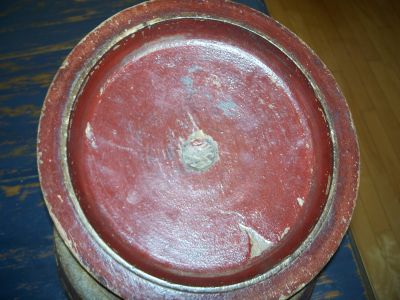 Wooden polychromic Native bowl 3