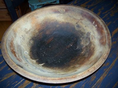 Old turned wooden bowl 2