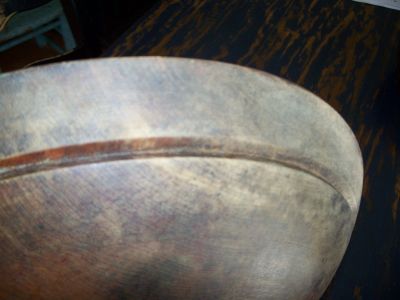 Old turned wooden bowl 5