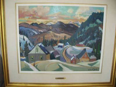 Gilbert Breton grande huile sur toîle 4 Gilbert Breton grande huile sur toîle 4