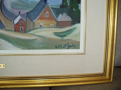 Gilbert Breton grande huile sur toîle 5 Gilbert Breton grande huile sur toîle 5