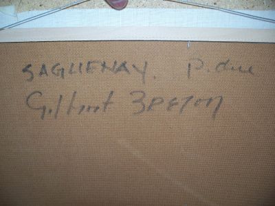 Gilbert Breton grande huile sur toîle 7 Gilbert Breton grande huile sur toîle 7