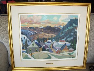 Gilbert Breton grande huile sur toîle 1 Gilbert Breton grande huile sur toîle 1