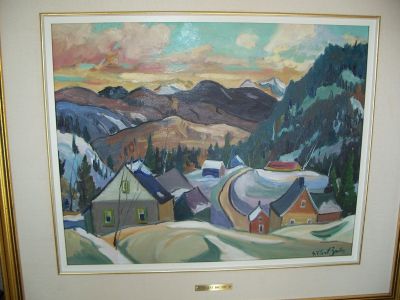 Gilbert Breton grande huile sur toîle 2 Gilbert Breton grande huile sur toîle 2