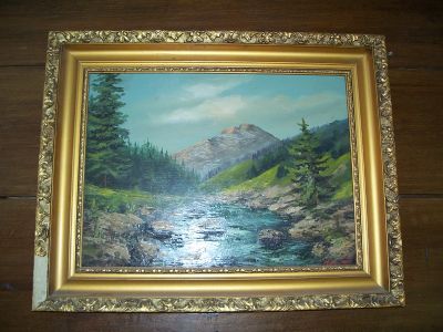 Oil on board signed May Walt 1