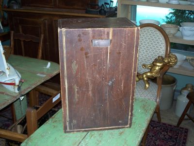 Nice 19th C candle box on original color 1