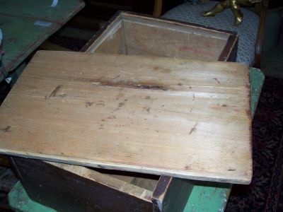 Nice 19th C candle box on original color 5