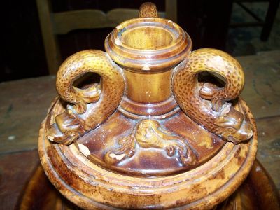 Scarce Dion pottery tobacco safe 8