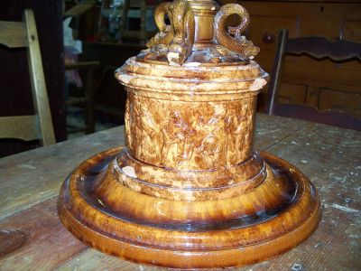 Scarce Dion pottery tobacco safe 7