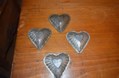 Heart shaped tin molds 3