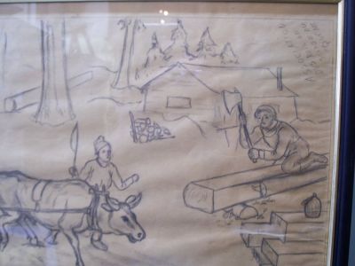 Grand dessin de Jean Julien Bourgault 1910 / 1996 10