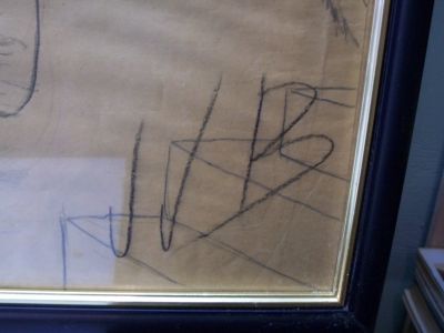 Grand dessin de Jean Julien Bourgault 1910 / 1996 8
