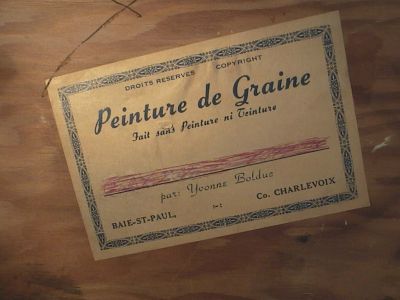 Peinture de graines de Yvonne Bolduc 7