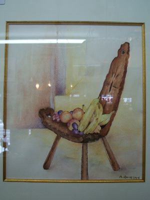 Albert Rousseau still life dry pastel 2