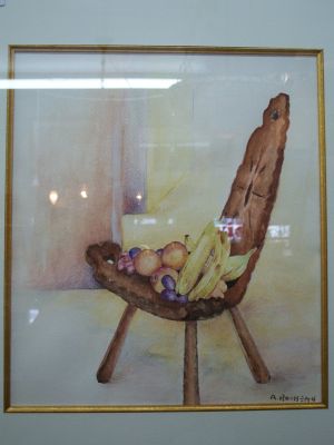 Albert Rousseau still life dry pastel 6