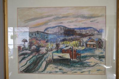 Henri Masson Watercolor  route de Ripon 2
