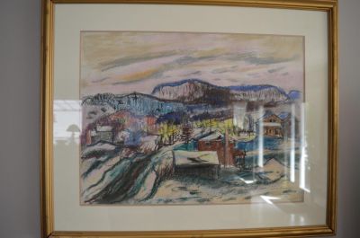 Henri Masson Watercolor  route de Ripon 1