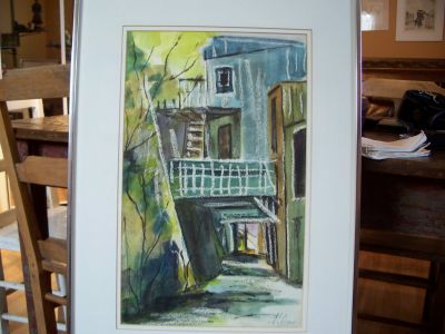 Aquarelle sign&eacute;e de Georgette Pihay 1