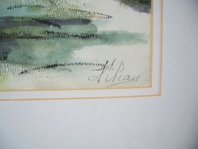 Aquarelle sign&eacute;e de Georgette Pihay 3