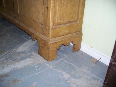 3 door Adams style pine armoire forged nails 7