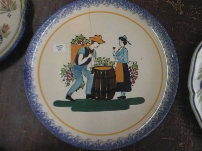 Grande assiette faience de Pornic 1