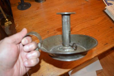 Finger tin candlestick 3