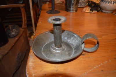 Finger tin candlestick 1