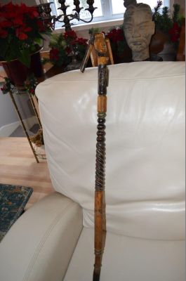 Native walking stick or cane 10
