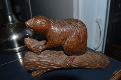 Carved beaver 1