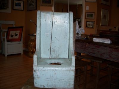 Late 19 th c. children pine pot 2