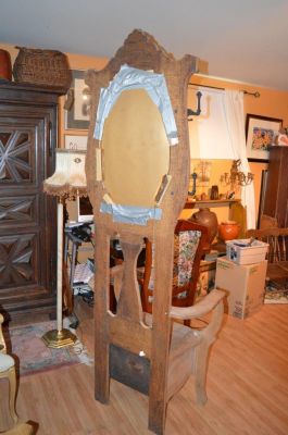 Chaise d'entrée chêne maillé 4 Chaise d'entrée chêne maillé 4