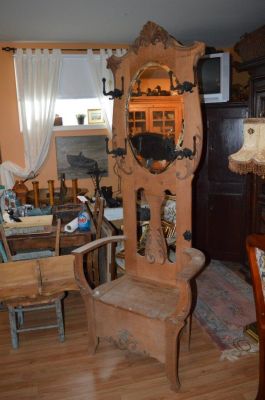 Chaise d'entrée chêne maillé 1 Chaise d'entrée chêne maillé 1