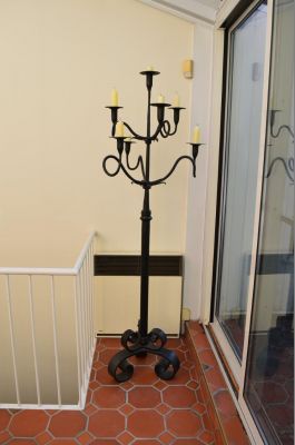 Sticking Tommy forged candle holder early 19th C. 1 Sticking Tommy forged candle holder early 19th C. 1