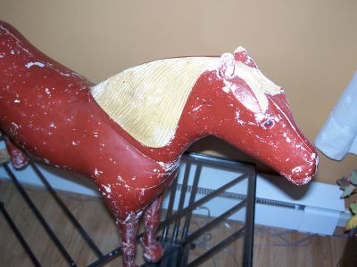 Outstanding 19th C. carved horse 11