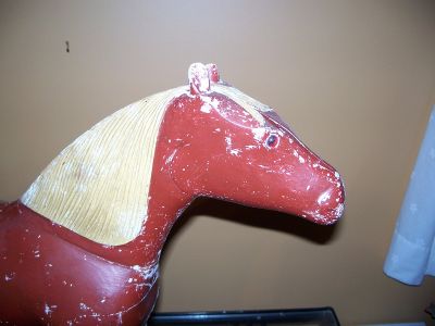 Outstanding 19th C. carved horse 4