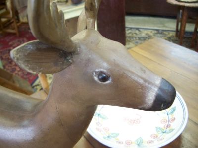 Carved folk art deer  2