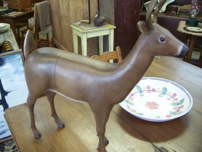 Carved folk art deer  3