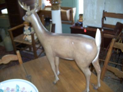 Carved folk art deer  7