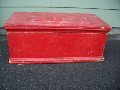Beau coffre &agrave; outils en pin  8