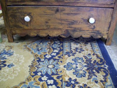 Commode na&iuml;ve 4 tiroirs en pin circa 1860 3
