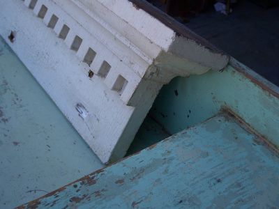 Scarce large butternut wall shelve  10
