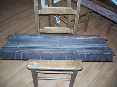 Scarce large butternut wall shelve  2