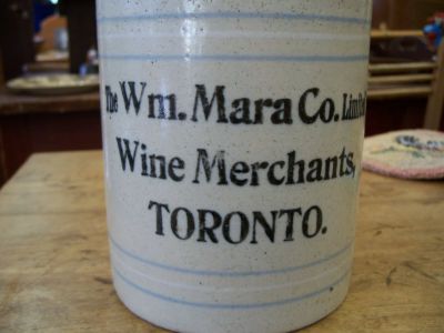 Cruche de gr&egrave;s de marchand de Toronto 2