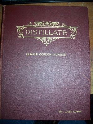 Distillate by Donald Gordon Munroe 1