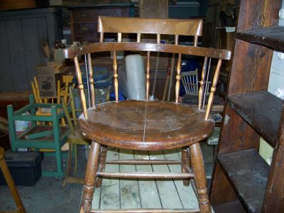 Windsor armchair on the rougfh  1